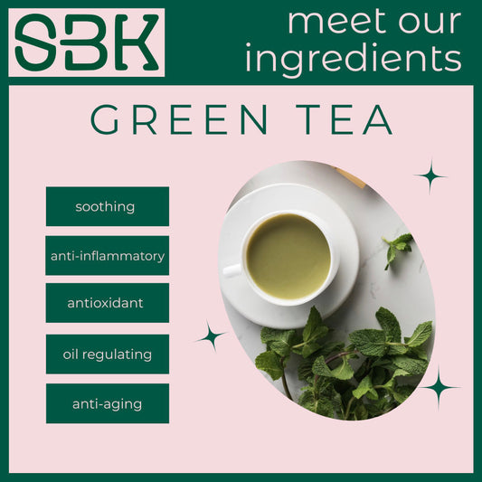 Benefits of green tea on the skin